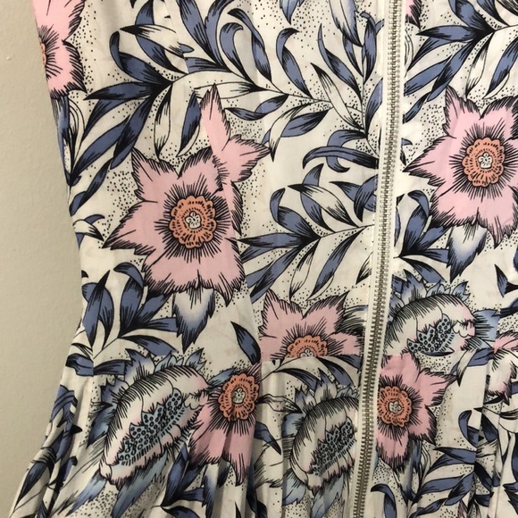 H&M | Floral Fit & Flare Mini Dress - Picture 5 of 7